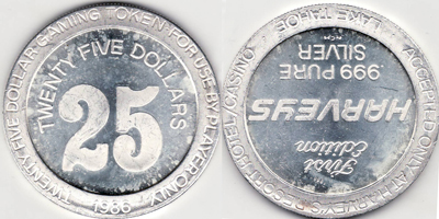 $25 Dollars, First Edition Token (tHVltnv-002)