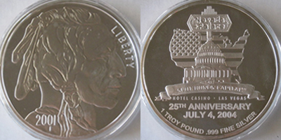 Indian Head, 2001, 1lb. Token (tNPlvnv-020)