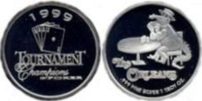 1999 Tournament of Champions of Poker Token (tORlvnv-001)