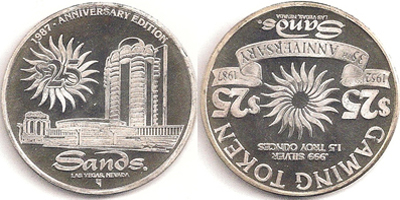 Hotel, 1987, Anniversary Edition, Coin Aligned Token (tSAlvnv-004)