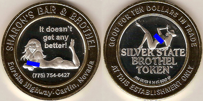 Sharon's Bar & Brothel Token (tSSBvlnv-015)