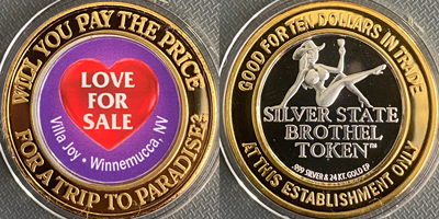 Villa Joy Love for Sale, Silver State Brothel, (leg right) Token (tSSBvlnv-032)