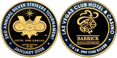 Vegas V, 2nd Annual Silver Strikers Tournament (Gold) Token (SSTlvnv-004-V1)