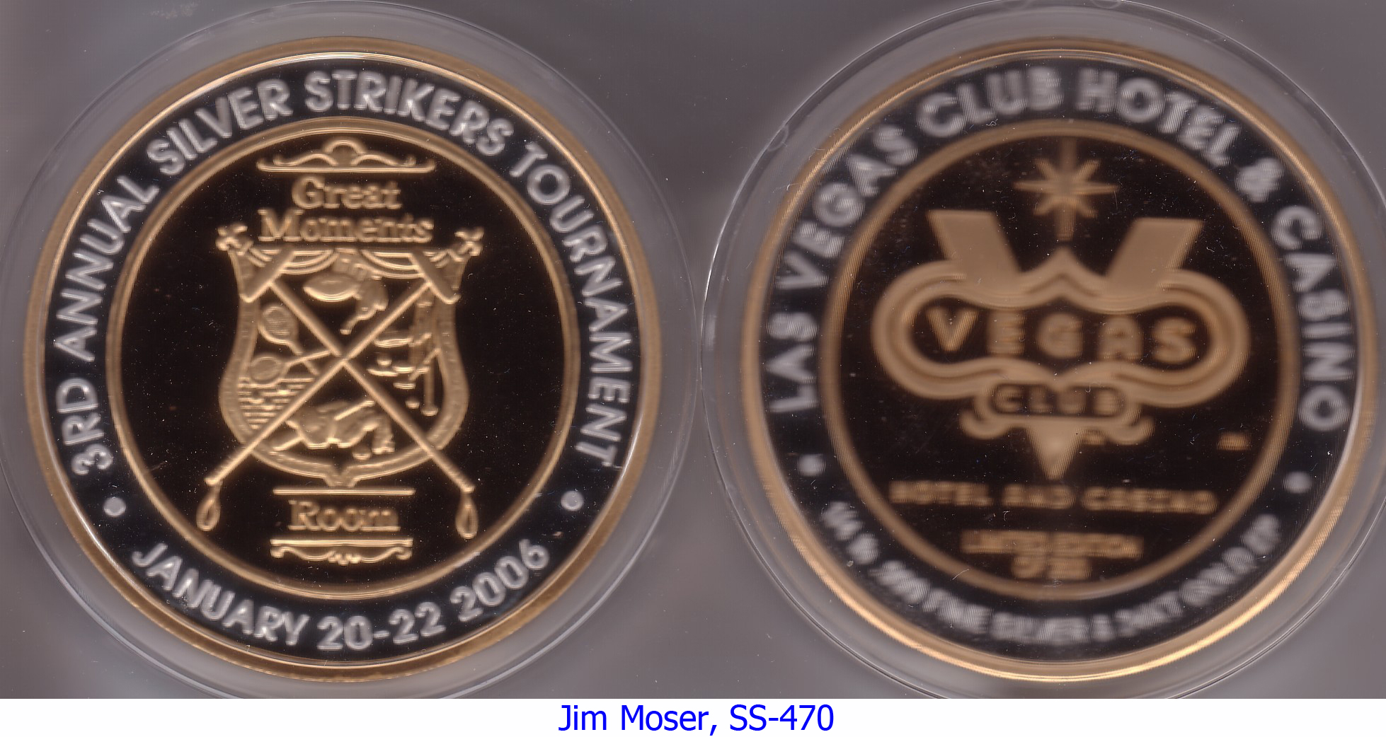 Silver Strikers Club - Las Vegas Club Tournament Tokens Page 1